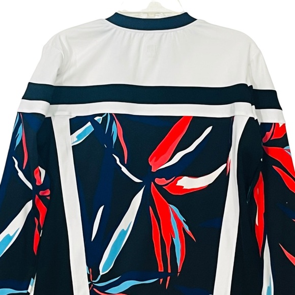 Tail Activewear Jacket Golf Tennis Black Red Tropical Full Zip Pockets - Picture 8 of 12